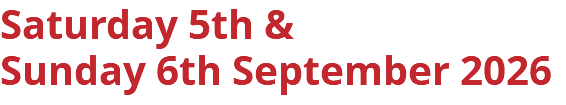 Saturday 5th & Sunday 6th September 2026